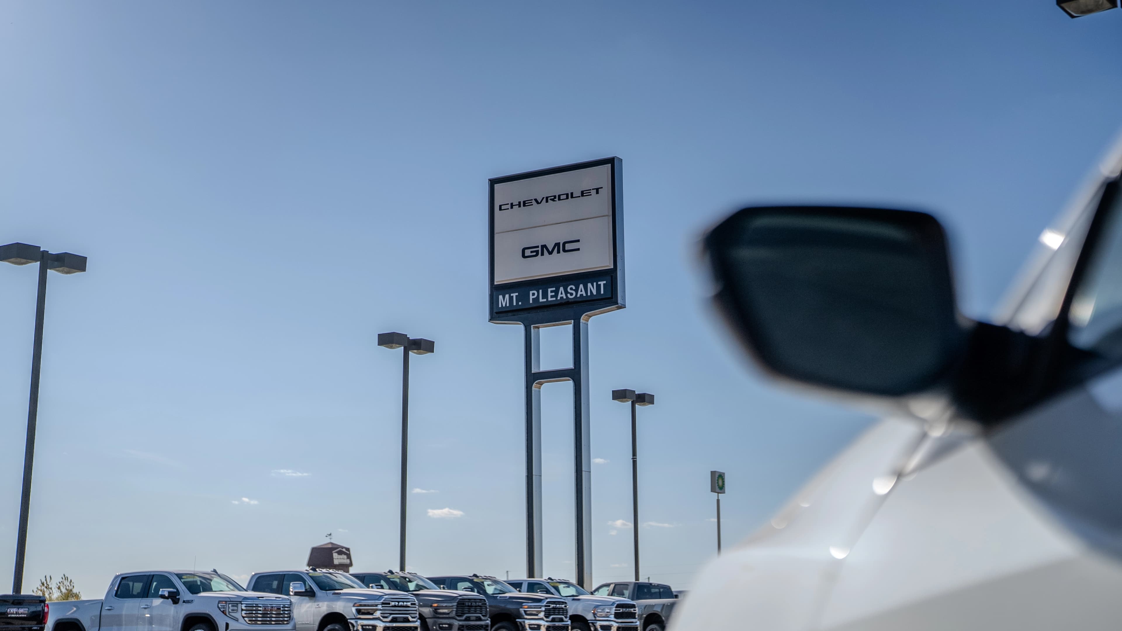 GMC signage at a Coleman Automotive dealership