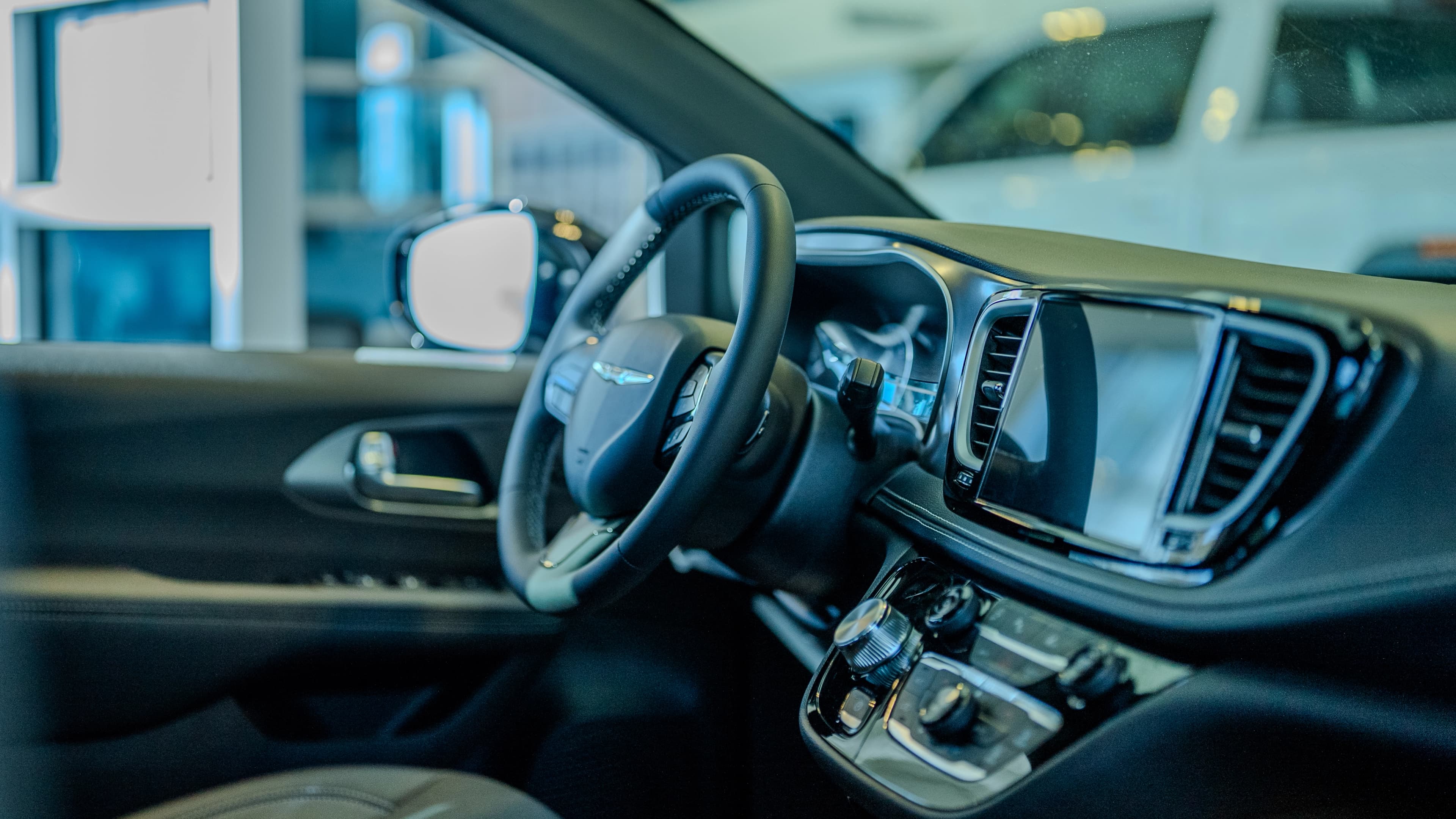 Interior of a Coleman Automotive dealership showing the operational and financial infrastructure